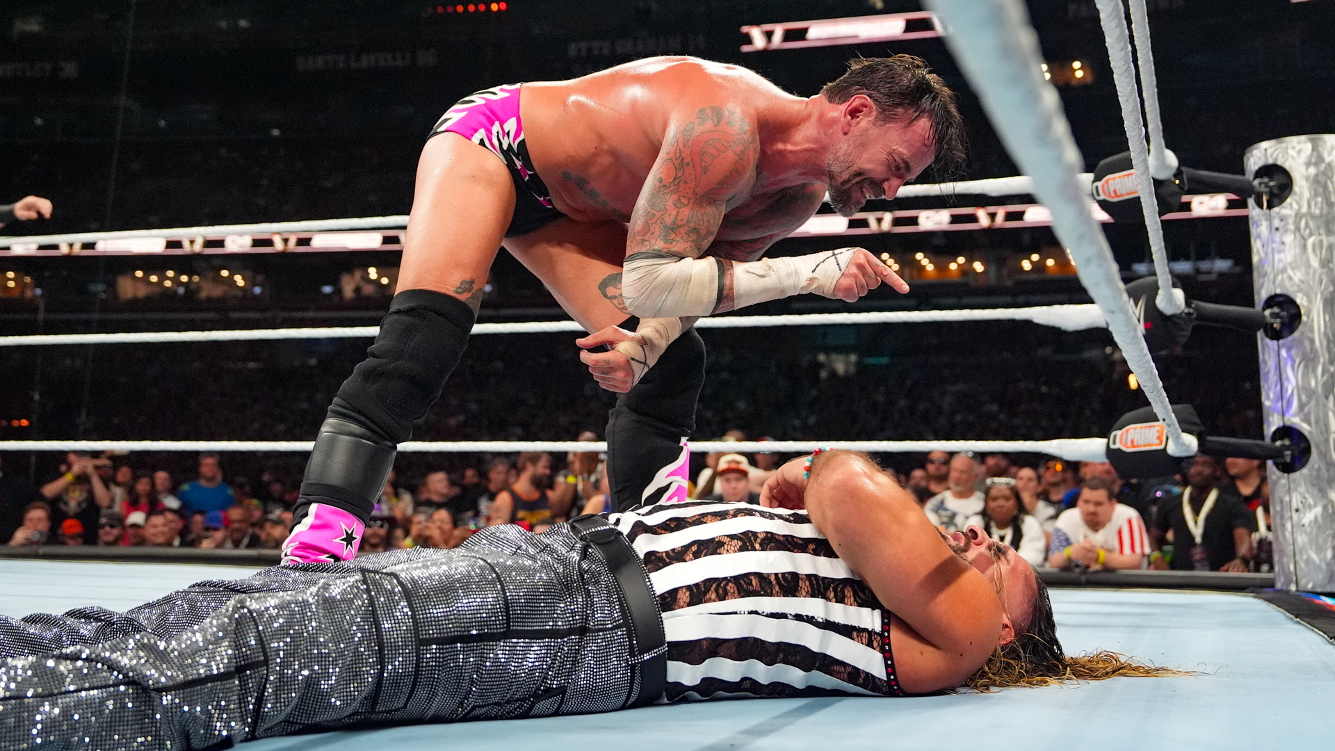 CM Punk taunts Seth Rollins at SummerSlam